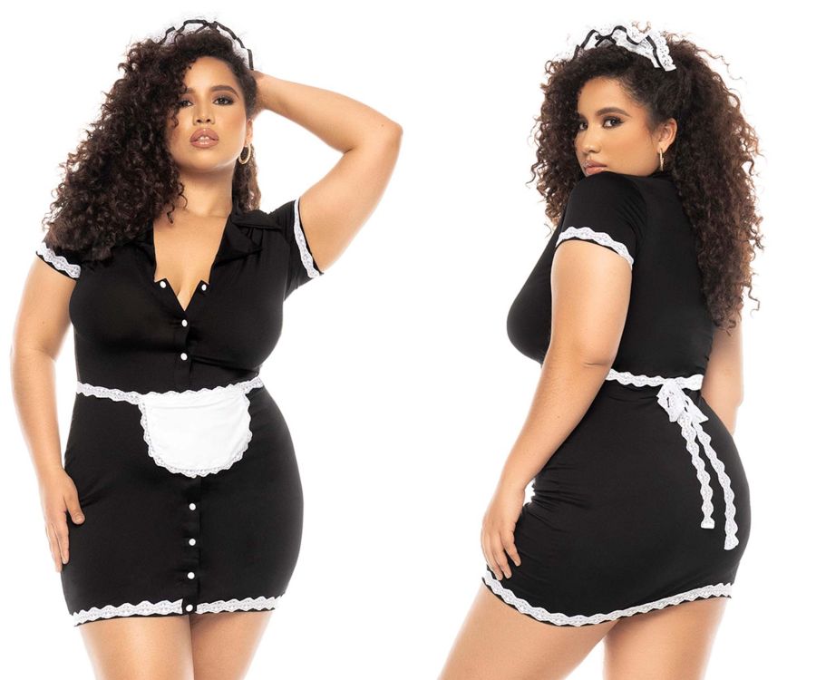 Flirty French Maid Costume Plus