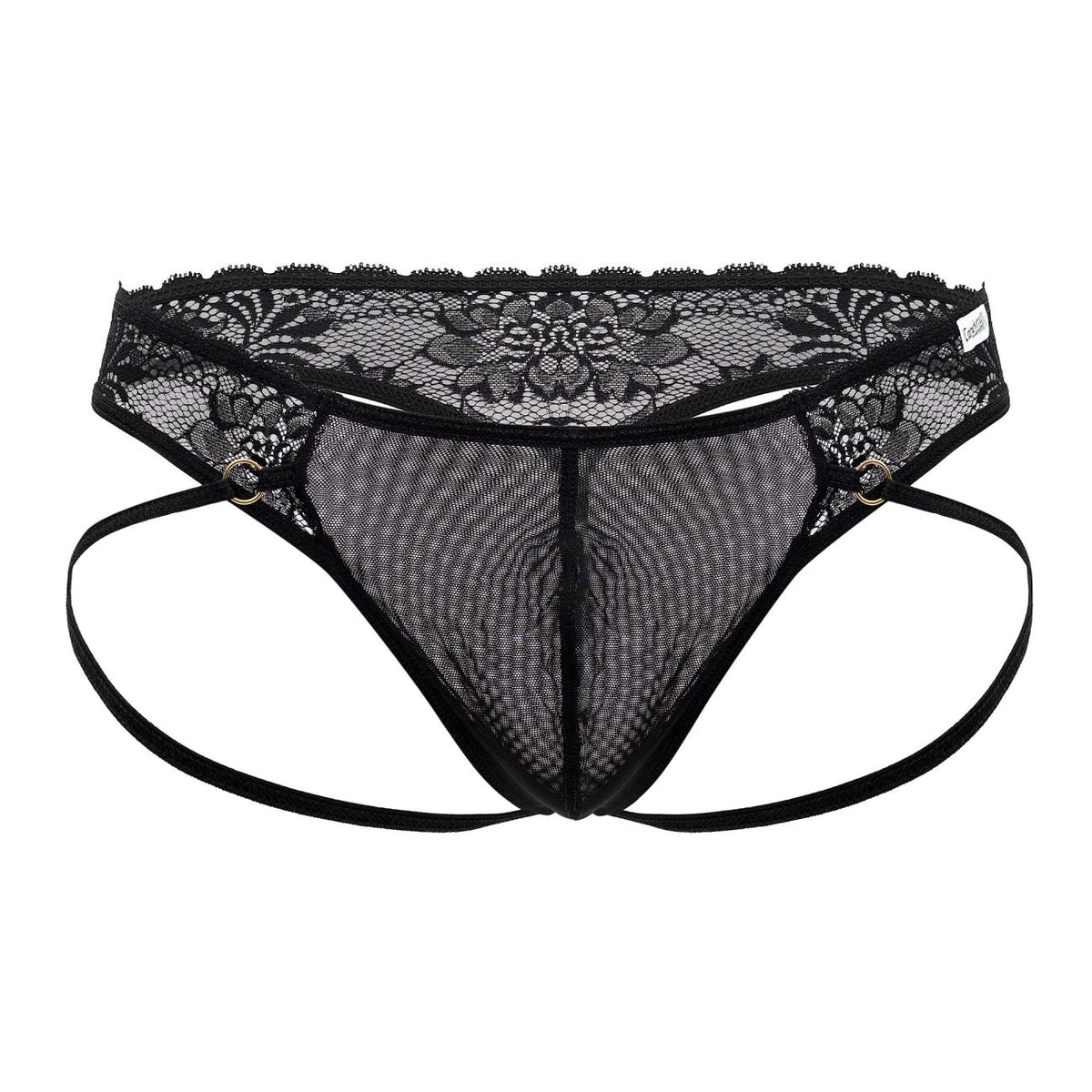 CandyMan Lace Thong – Black (vm99747)