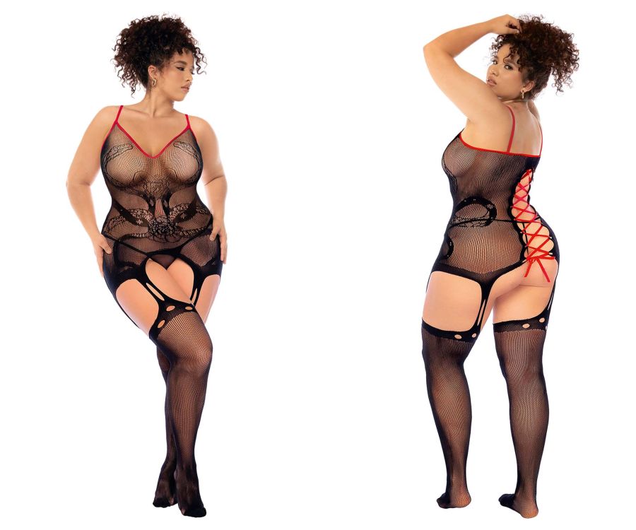 Snake Fishnet Bodystocking