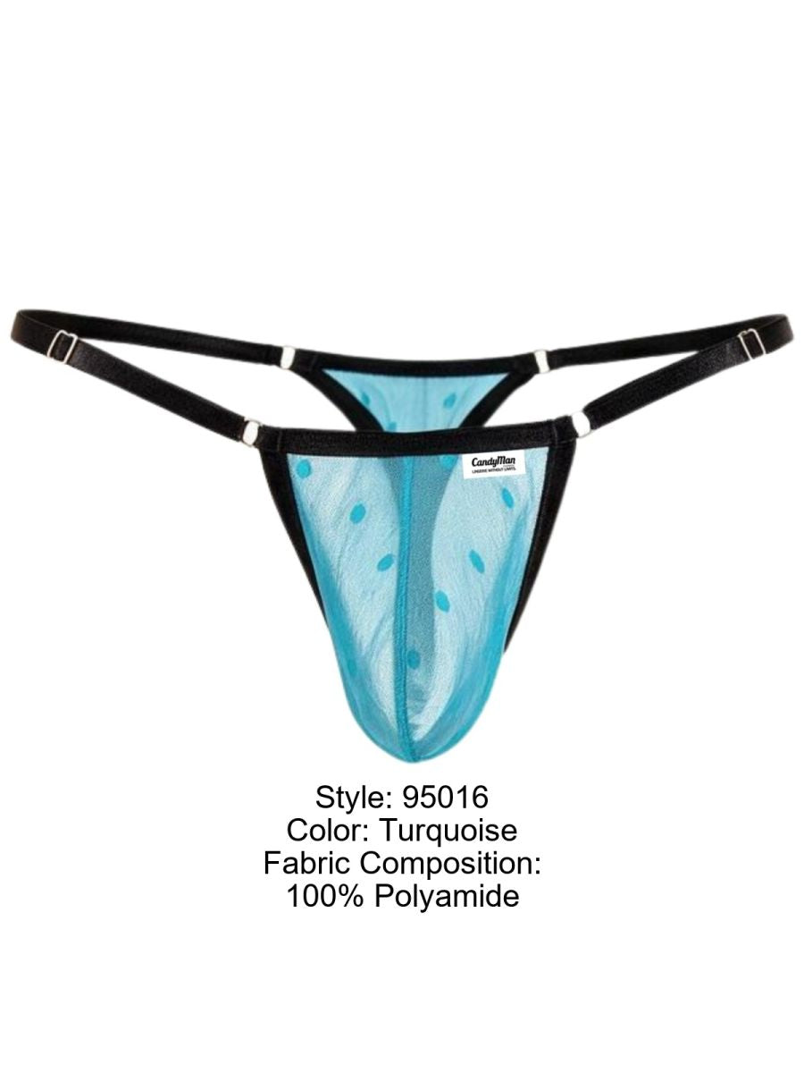CandyMan Men's Mesh Thongs mesh fabric with a lightweight, comfortable design