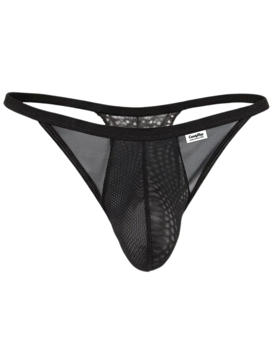 Mesh-Lace Thongs