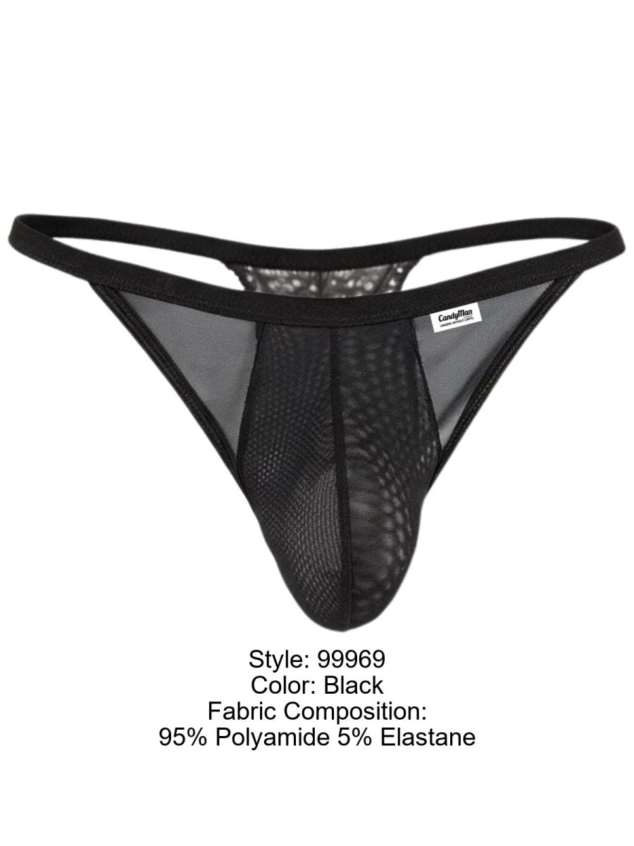 Mesh-Lace Thongs