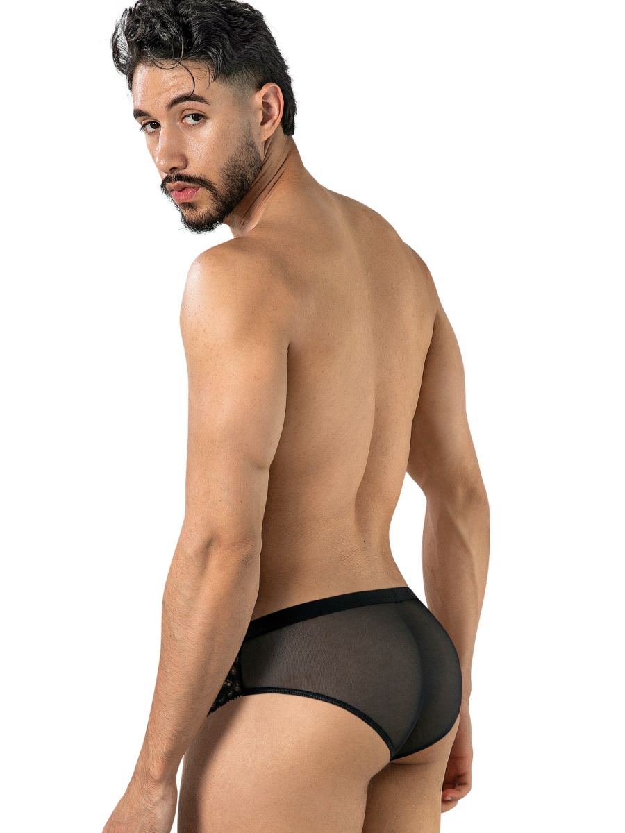 Mesh-Lace Briefs