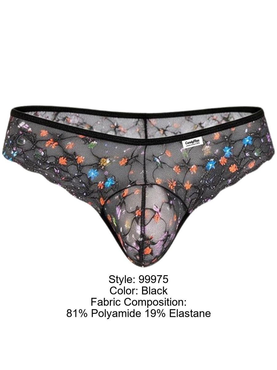 Printed Mesh Thongs