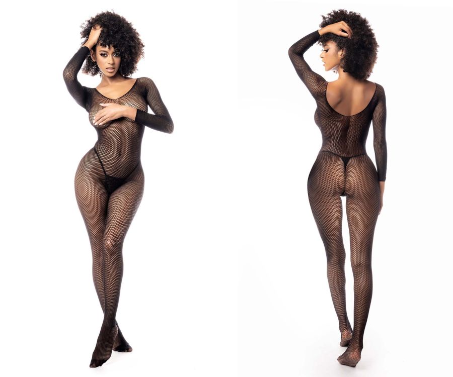 Long Sleeved Fishnet Bodystocking