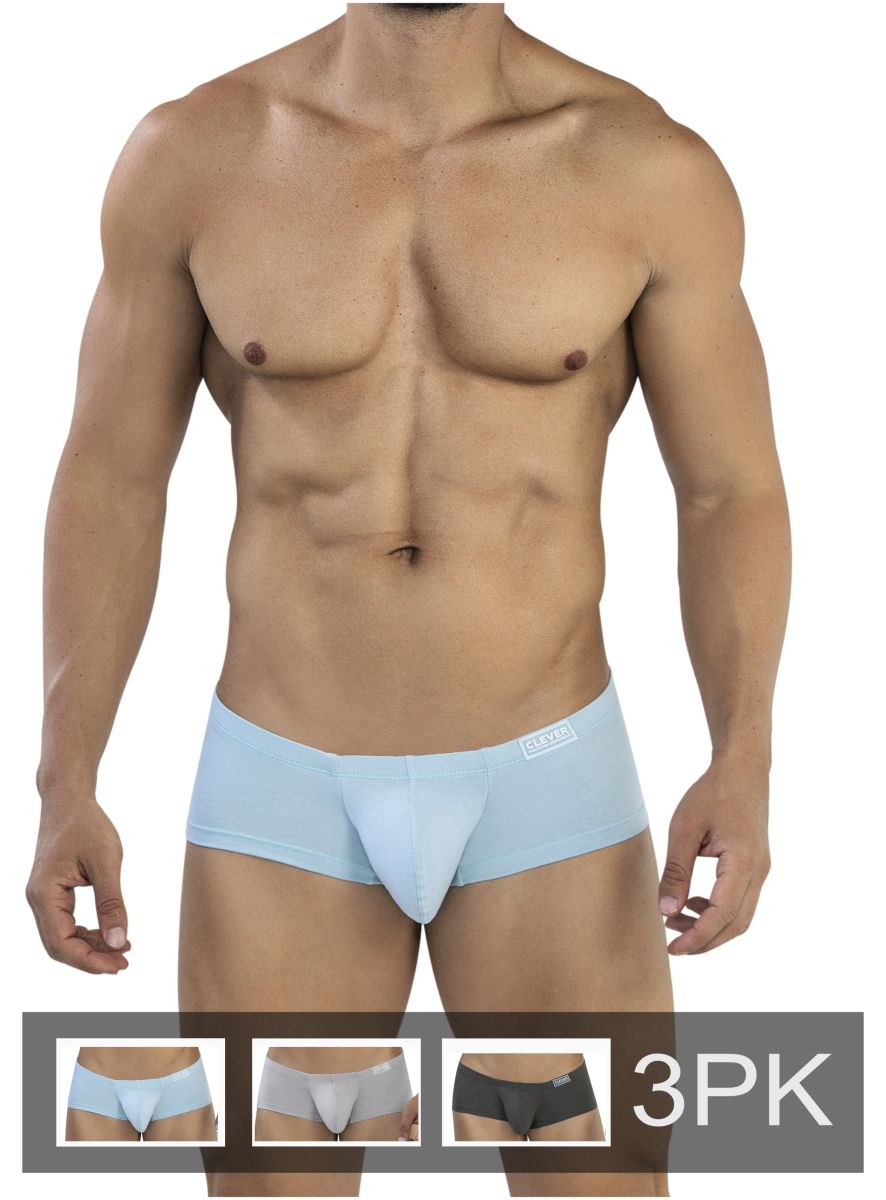 Clever 3PK Australian Latin Trunks low rise cut men's underwear