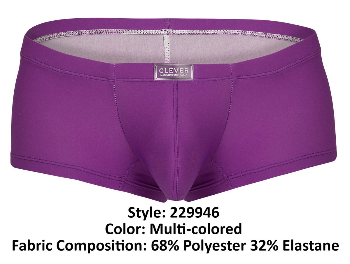Clever Men's 7-pack of vibrant color boxer briefs underwear