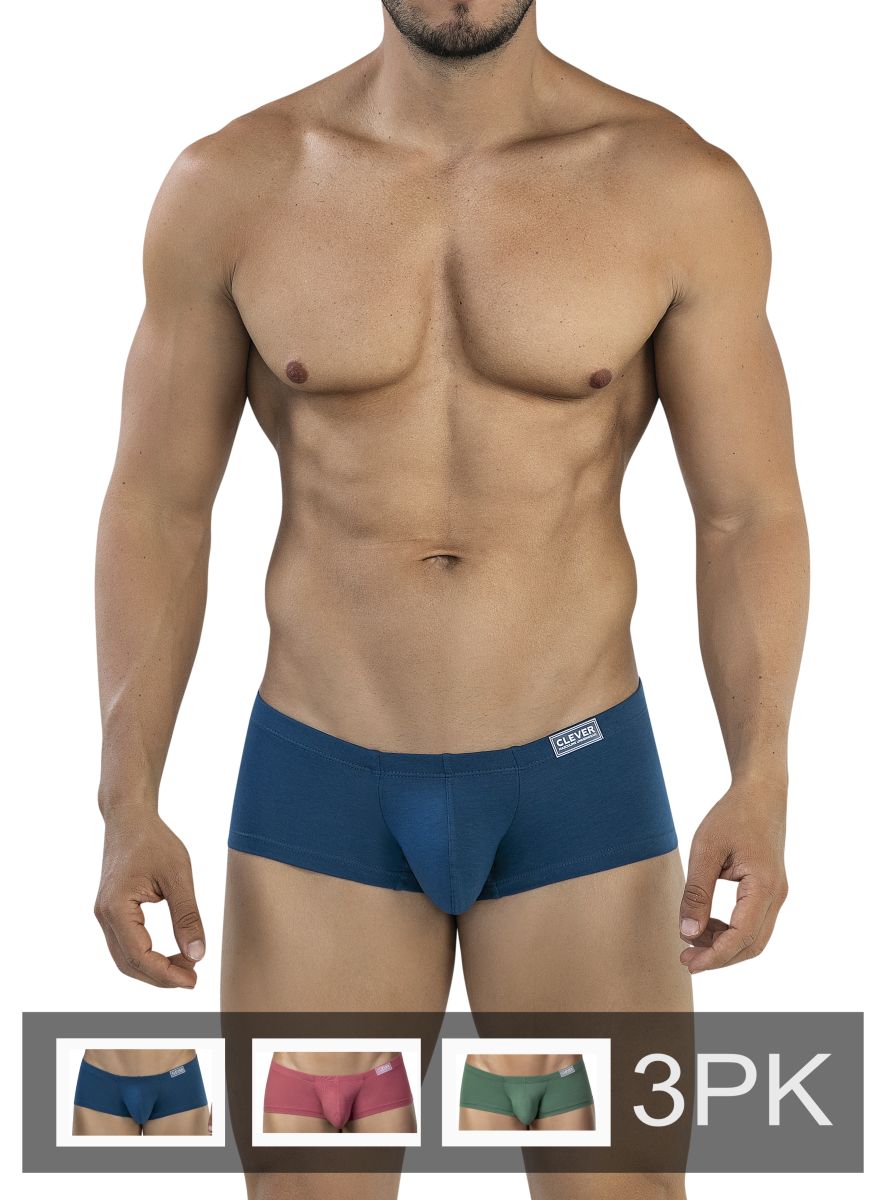 3PK Australian Men's Latin Trunks Underwear Multi Color
