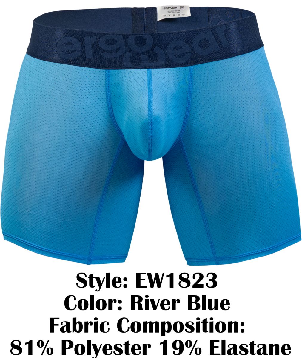 Men's MAX BOLD SE Boxer Briefs long leg sleek secure feel with contoured ergonomic pouch