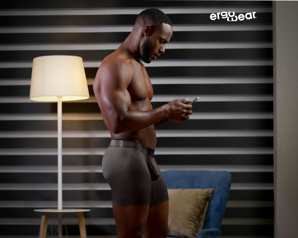 ErgoWear FEEL SE Boxer Briefs with contoured pouch and mid thigh cut