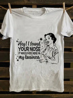 Fun Design Graphic T- Shirts, Soft 100% Cotton, Plus Size, Casual