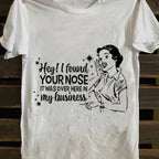 Fun Design Graphic T- Shirts, Soft 100% Cotton, Plus Size, Casual