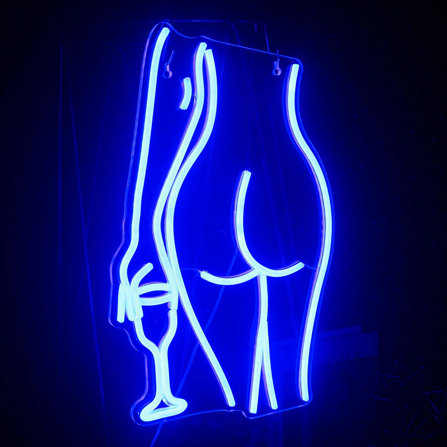 Lady Back Neon Sign Blue LED Sexy Lady Neon Lights for Wall Decor Woman Light Up Signs Man Cave Bar Store Hotel Home Party Gifts