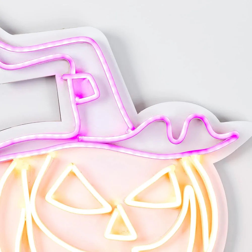 Halloween Pumpkin Neon Sign Decorations Neon Led Signage For Outdoor Bar Club Party Supplies Neon Sign Wall Halloween Decoration