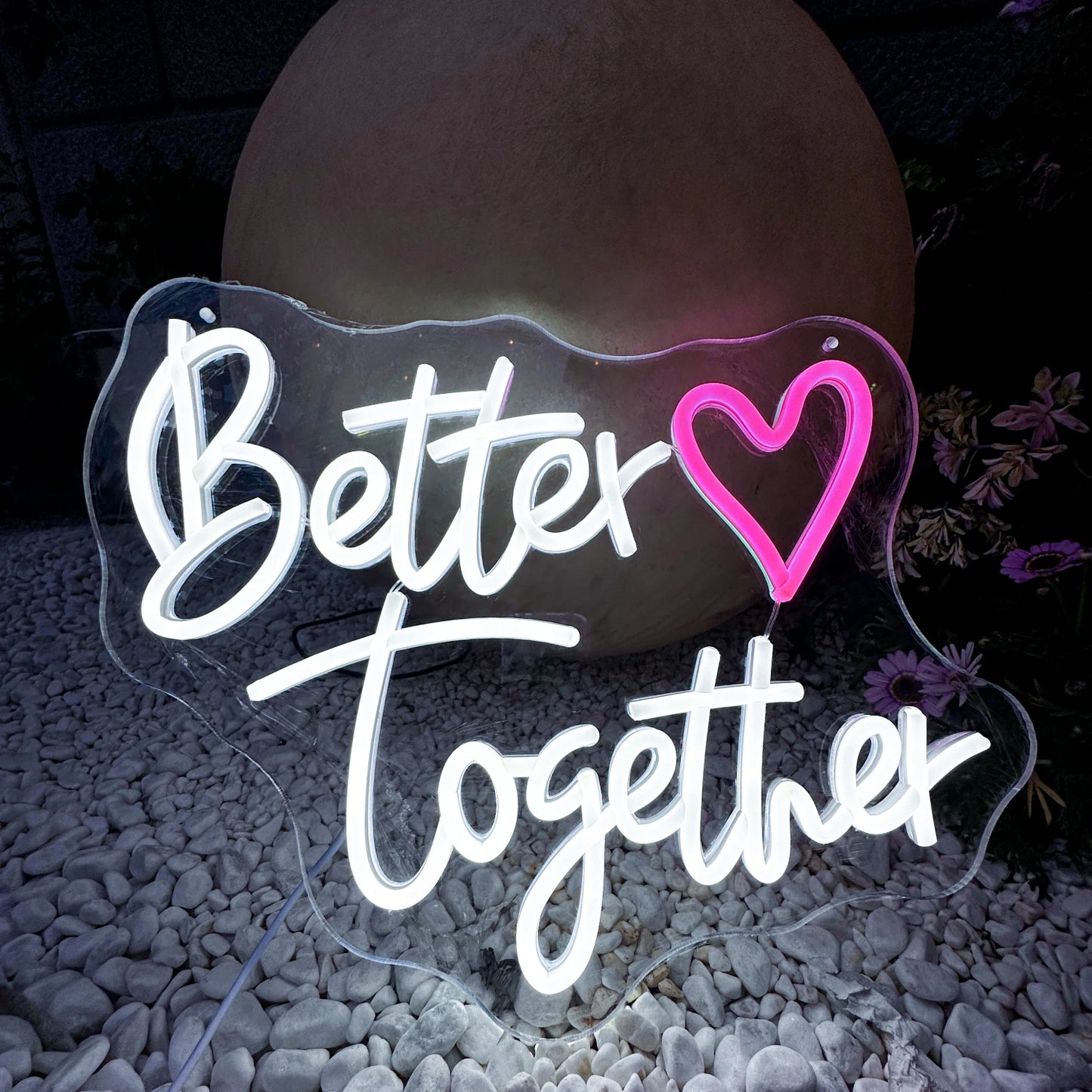 Better Together Neon Sign Wedding Wall Decor LED Light Aesthetic Room Bedroom Home Art Anniversary Wedding neon sign Gift light