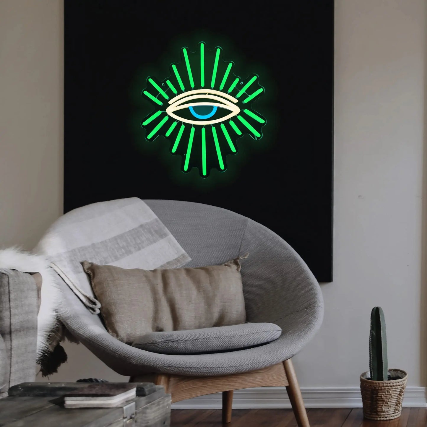 Evil Eyes Neon Signs for Bedroom Wall Decor LED Neon Light Men Cave Decor USB Powered Gift for Wedding Birthday Party