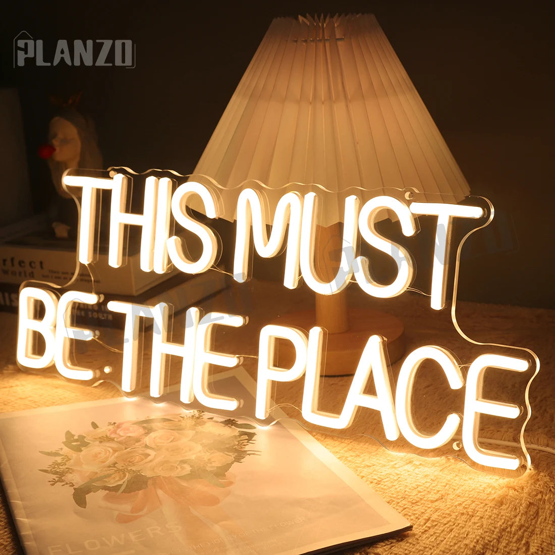 This Must Be The Place Neon Signs For Plaques Gothic Wedding Bridal Shower Gift Daughter Office Wall Art Welcome Better Together