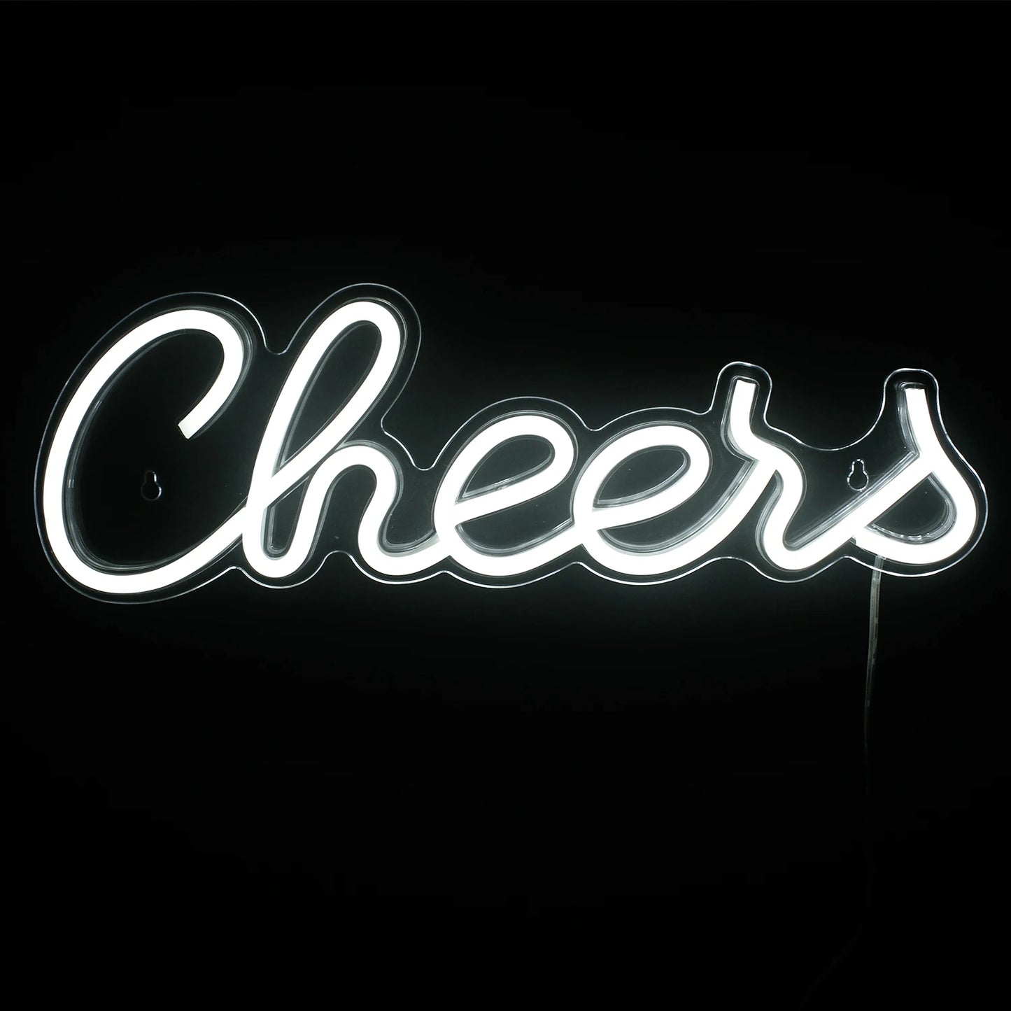 LED Neon Cheers Signs Luminous Lettering Suitable For Home Bar Decoration Moulded Acrylic Neon Wall Signs Birthday Party Lights