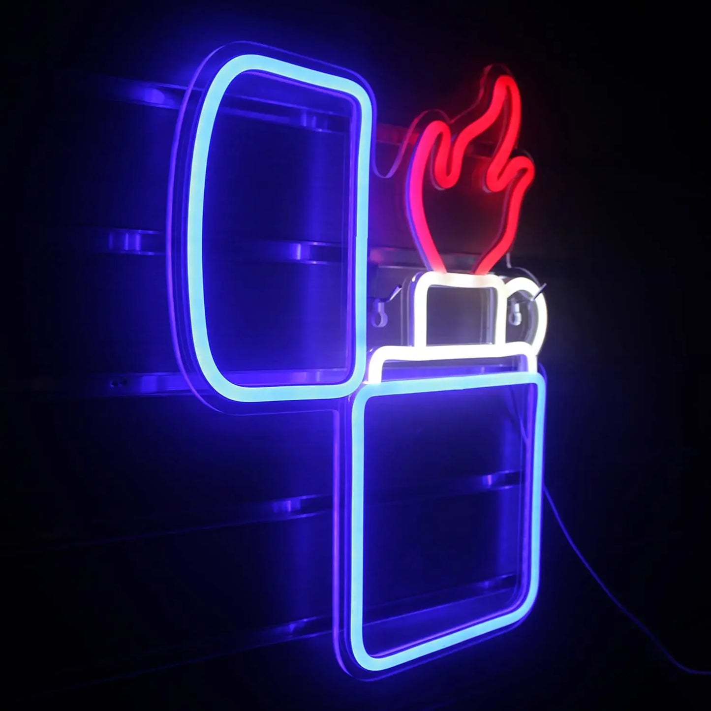 Lighter Shaped Neon Sign Man Cave Neon Led Lights Neon Light for Wall Decor USB for Internet Cafe Gaming Room Man Decoration