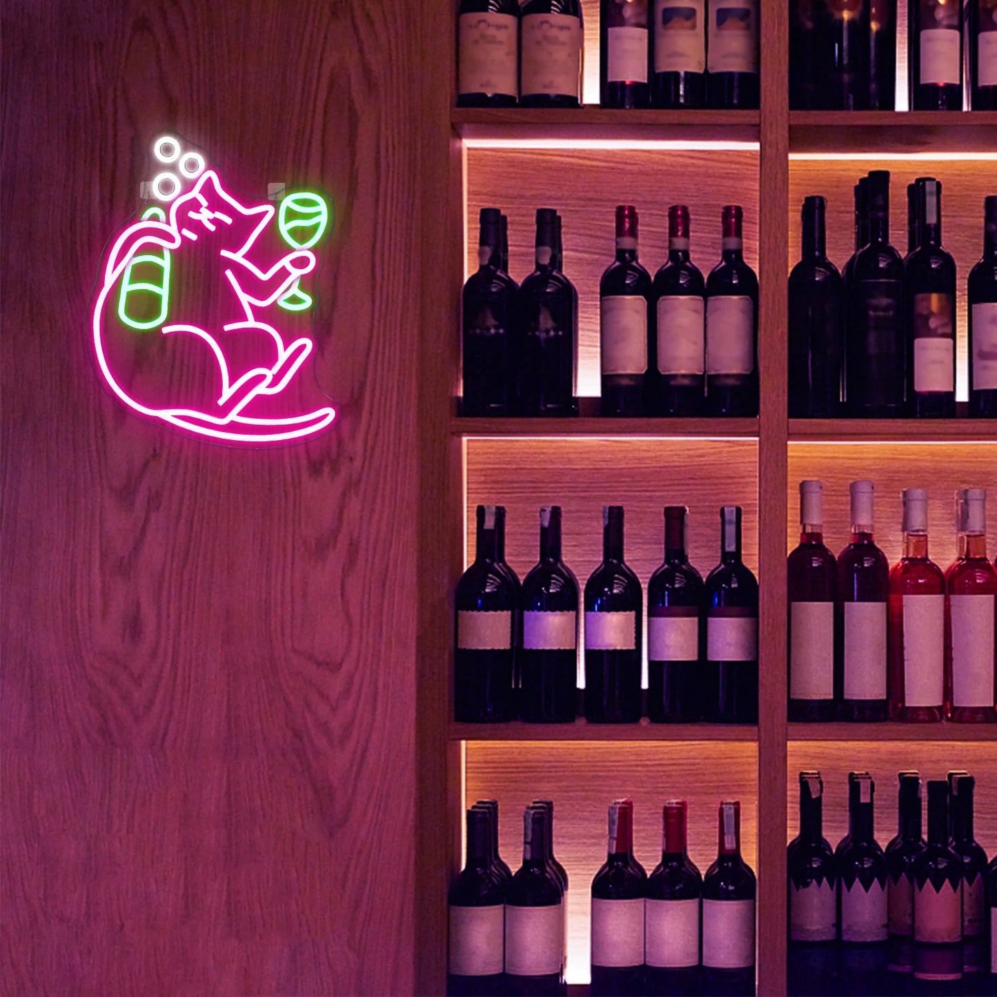 Drinking Cat Neon Led Signs Fun Room Decoration USB Powered For Bar CDrinking Catlub Man Cave Bedroom Party Shop Sign Decoration