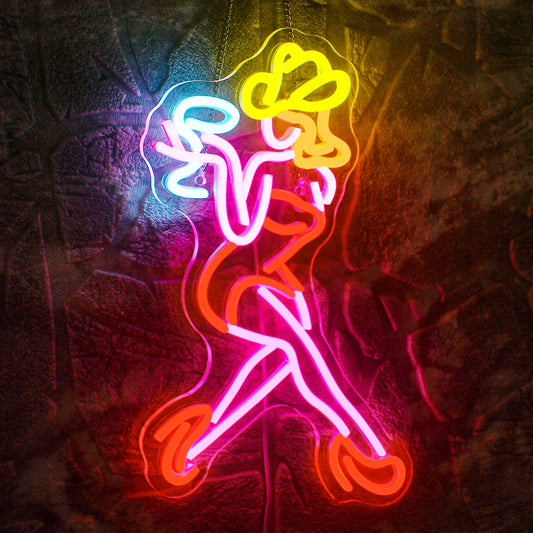 Color Sexy Woman Neon Sign LED Sexy Lady Neon Wall Decor Woman Light Up Bedroom Man Cave Home Beer Bar Store Hotel Home Party