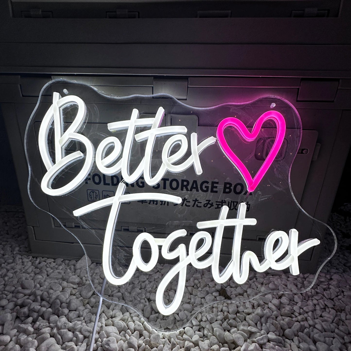 Better Together Neon Sign Wedding Wall Decor LED Light Aesthetic Room Bedroom Home Art Anniversary Wedding neon sign Gift light