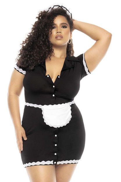 Flirty French Maid Costume Plus