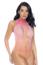 Floral Halter Ombre Bodysuit