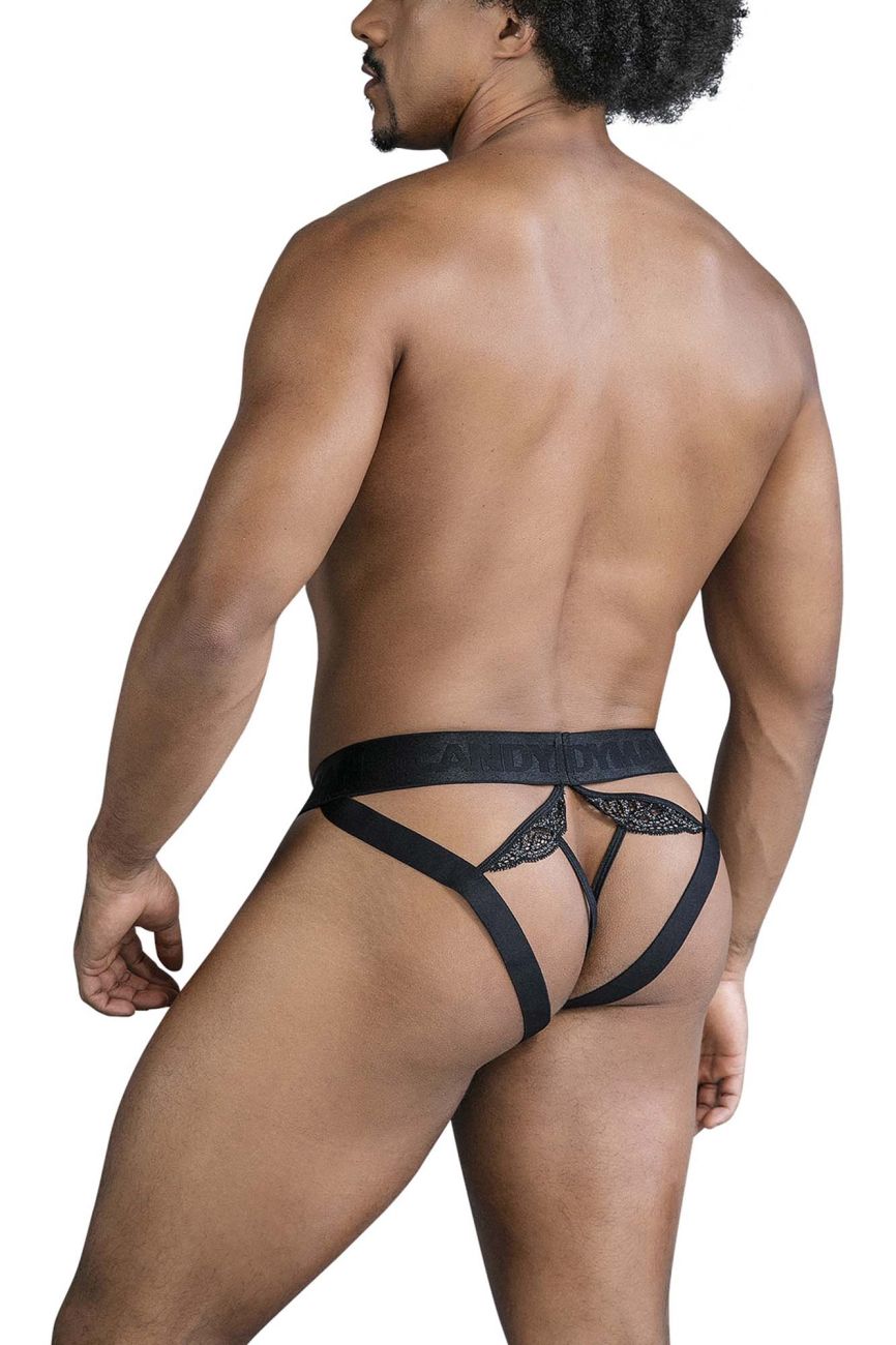 Lace-Mesh Thongs