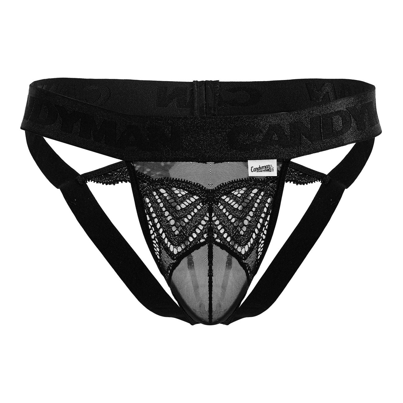 Lace-Mesh Thongs