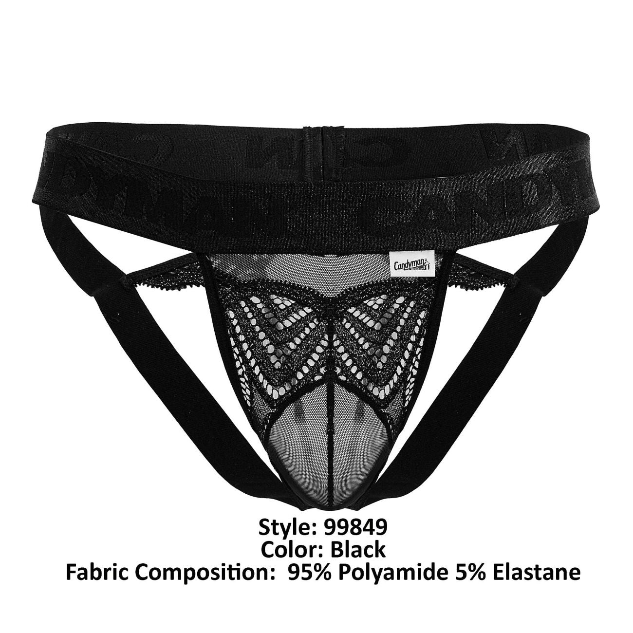 Lace-Mesh Thongs