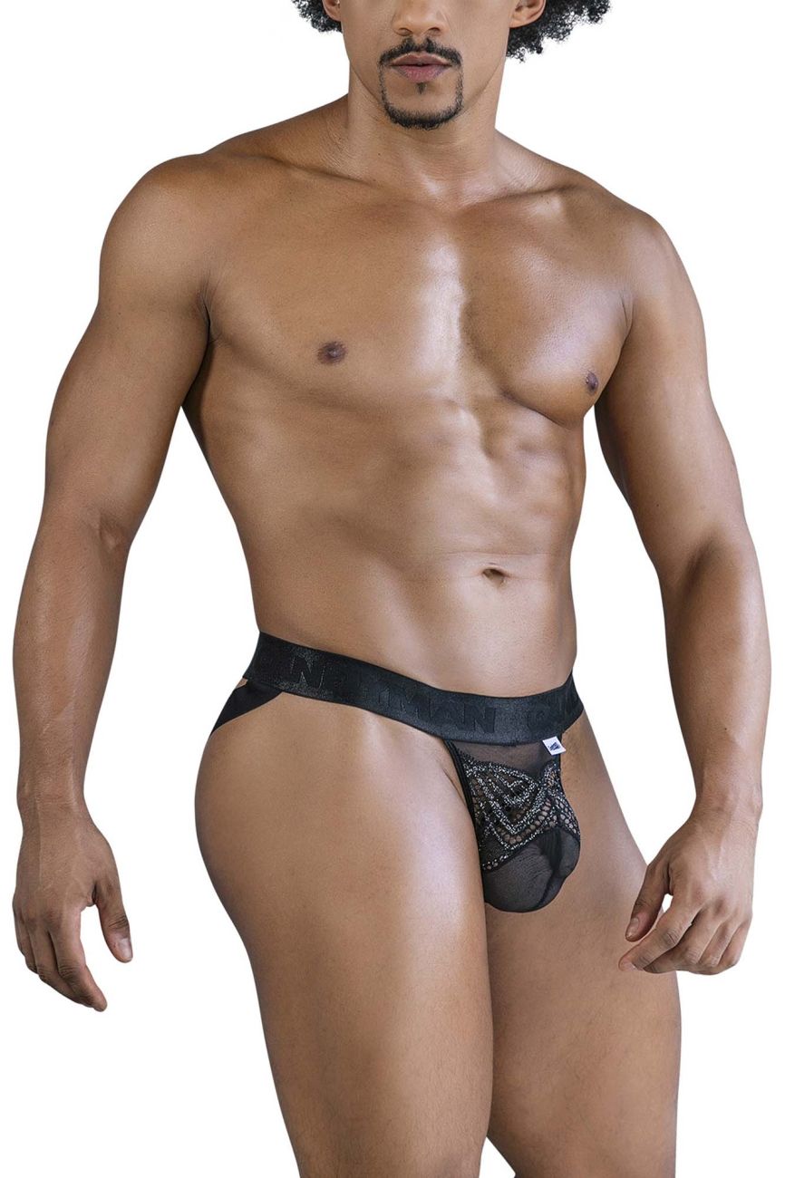 Lace-Mesh Thongs