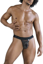 Lace-Mesh Thongs
