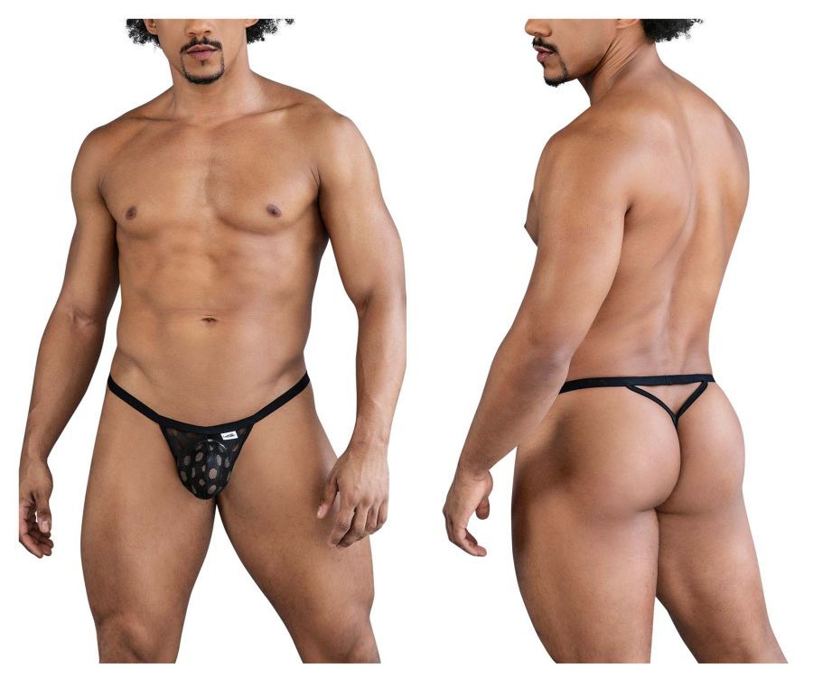 Polka Mesh Thongs