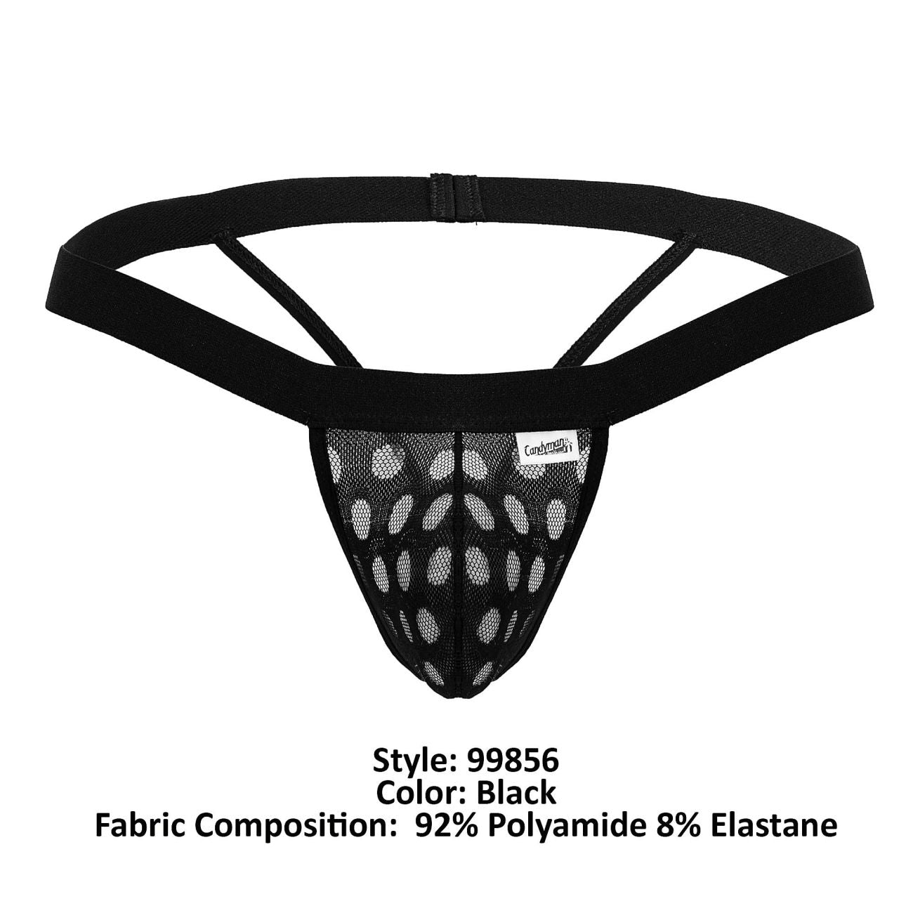 Polka Mesh Thongs