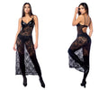 Long Gown with matching Panty Garter Belt
