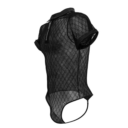 Geometric Mesh Bodysuit