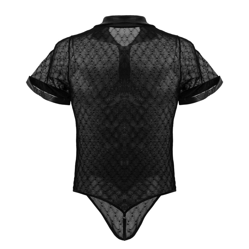 Geometric Mesh Bodysuit