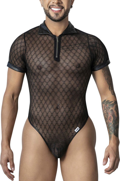 Geometric Mesh Bodysuit