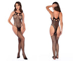 Fishnet Bodystocking with Rhinestone Detail