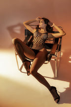 Leopard Fishnet Bodystocking