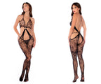 Floral Fishnet Bodystocking