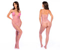 Feather Kiss Fishnet Bodysuit