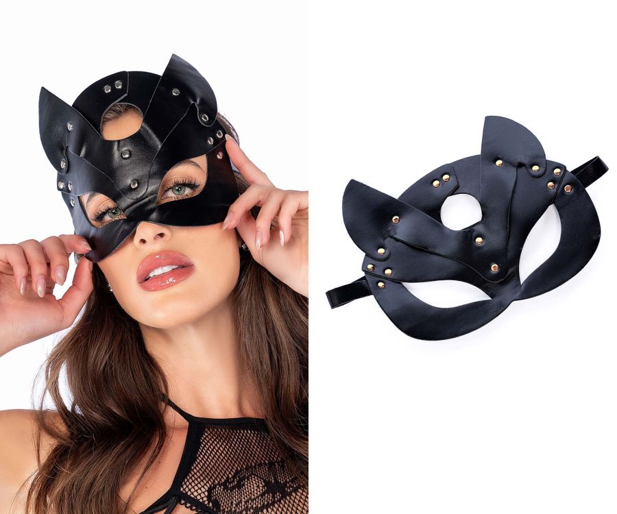Faux Leather Eye Mask