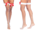 Nurse Fishnet Thigh High