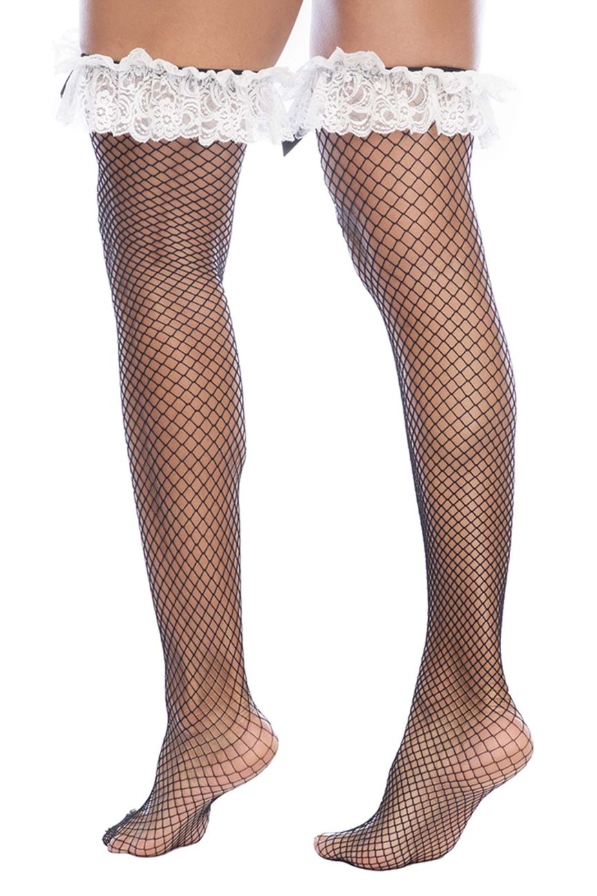 Maid Fishnet Thigh High