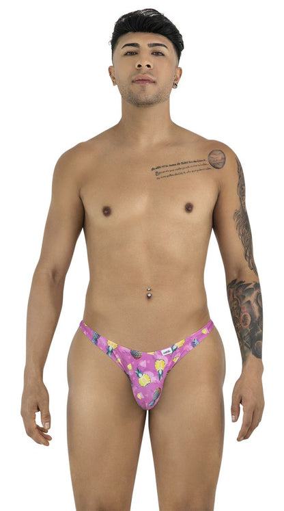 Men's Vibrant printed thong