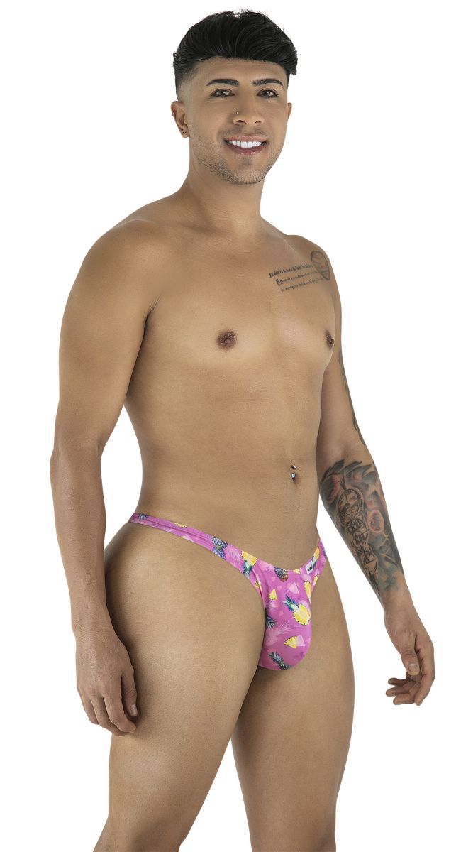 Men's Vibrant printed thong