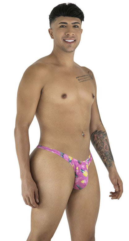 Men's Vibrant printed thong