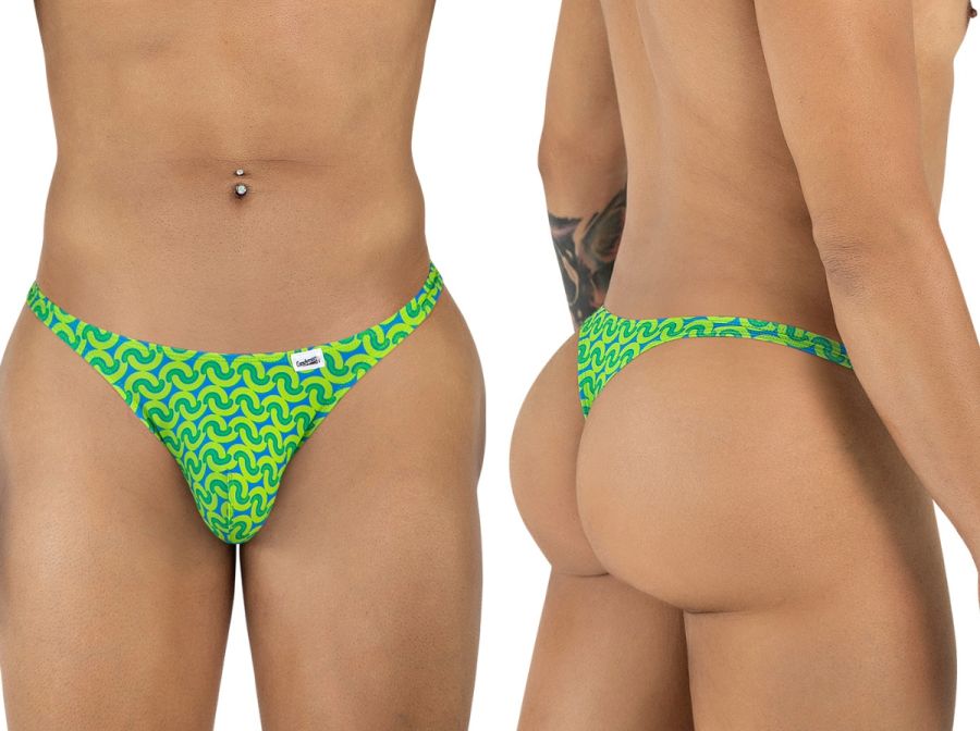 Men's Vibrant printed thong
